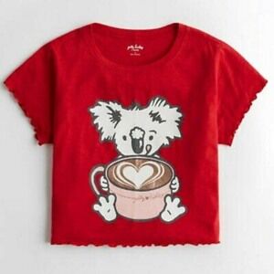 Gilly Hicks by Hollister metallic graphic tee, xs